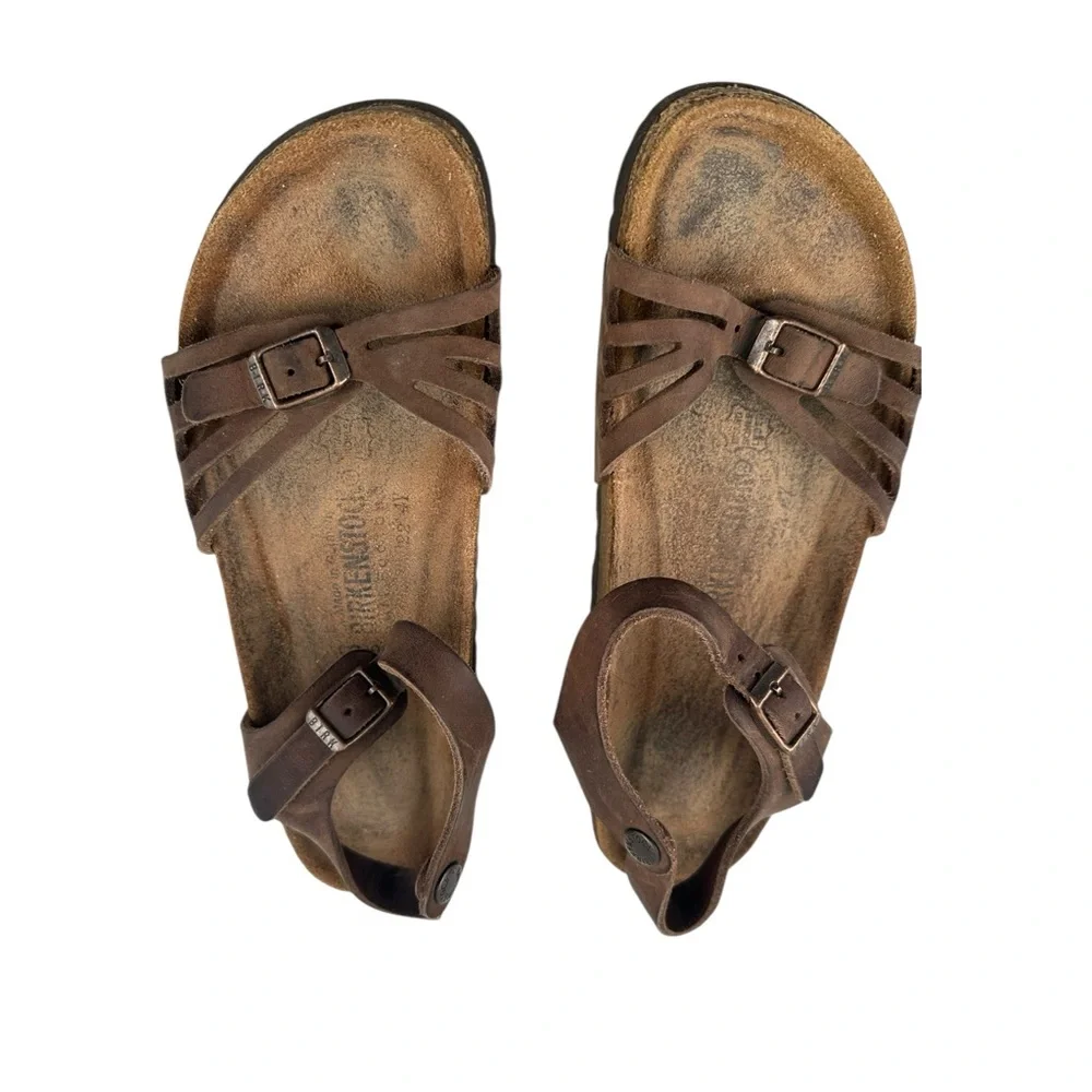 Unique Birkenstock Brown Strappy Leather Sandals